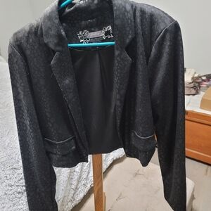 Daytrip Black Textured Blazer